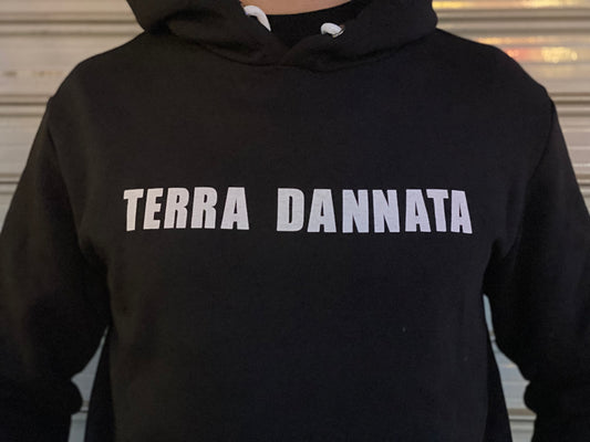 Terra Dannata Black Hoodie w White Stripes